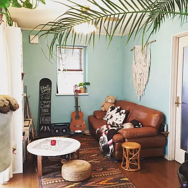 「まるい形に癒される♡お部屋にちゃぶ台のあるくらし」の画像