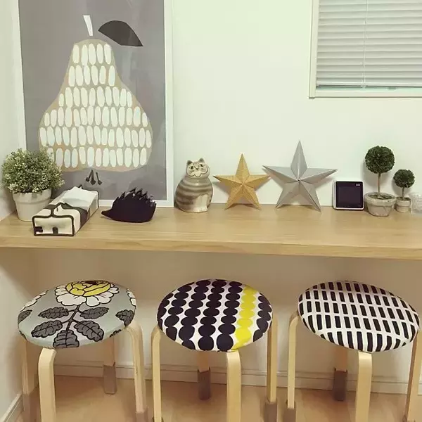 「DIYでお部屋にインパクトを☆マリメッコで作るインテリア」の画像