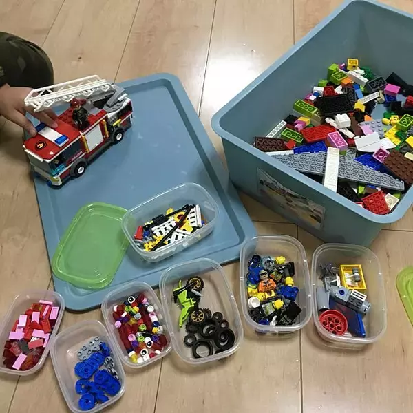 「親子でお片付け上手になれちゃう♡LEGOの収納アイディア」の画像