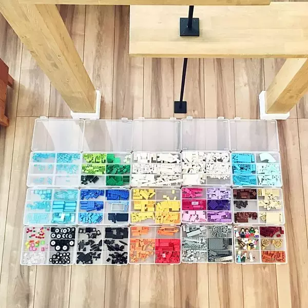 「親子でお片付け上手になれちゃう♡LEGOの収納アイディア」の画像