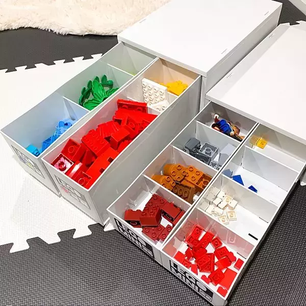 「親子でお片付け上手になれちゃう♡LEGOの収納アイディア」の画像