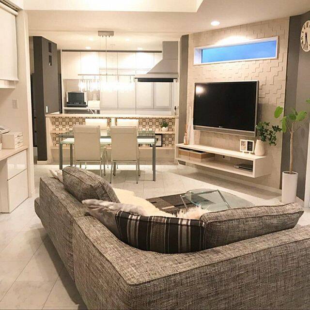 生活感がない憧れスタイル☆シンプルモダンのリビング