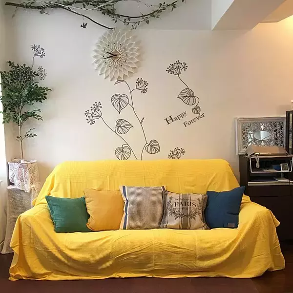 「貼るだけで簡単に模様替え♪ニトリのウォールステッカー」の画像