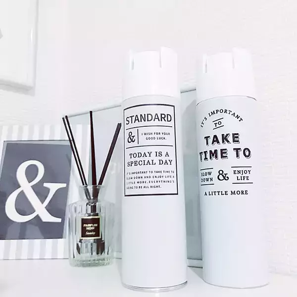 「スプレー缶の生活感が一変！セリアのスプレー缶カバー」の画像