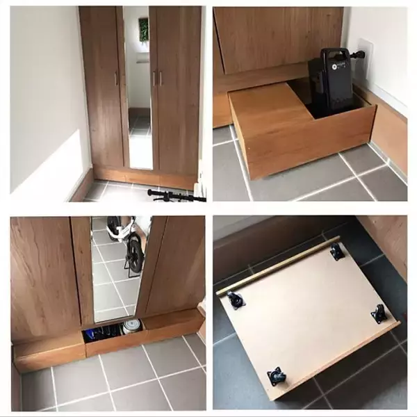 「可動式にして便利、快適に使える！100均キャスター活用法」の画像