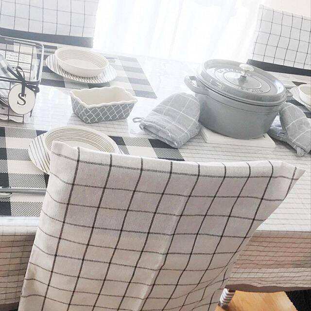 ダイソーのグラフチェック☆クールでモダンなインテリアに