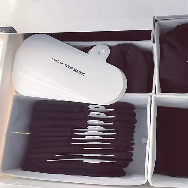 「靴下の収納ってこんなに楽しい！これが私の収納アイデア」の画像