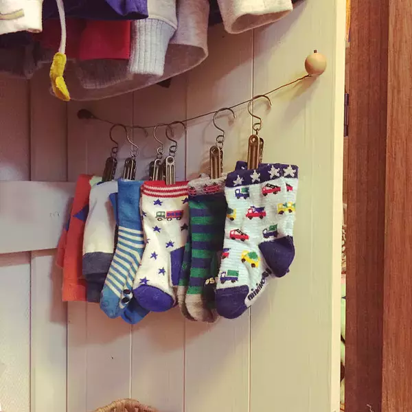 「靴下の収納ってこんなに楽しい！これが私の収納アイデア」の画像