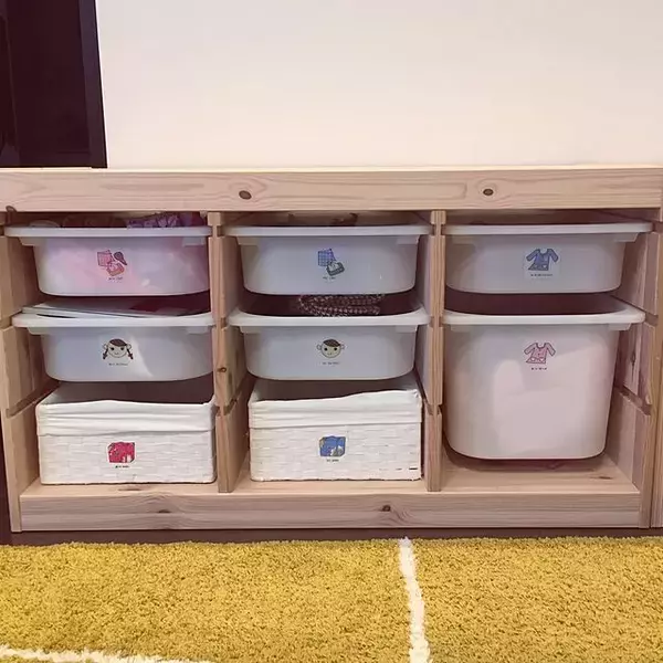 「実用的で便利！IKEAのトロファストを使って収納上手へ」の画像