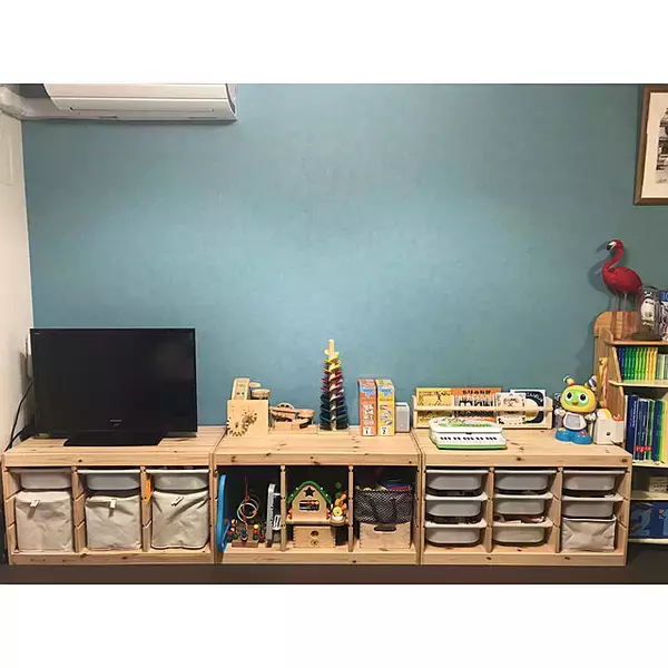 「実用的で便利！IKEAのトロファストを使って収納上手へ」の画像