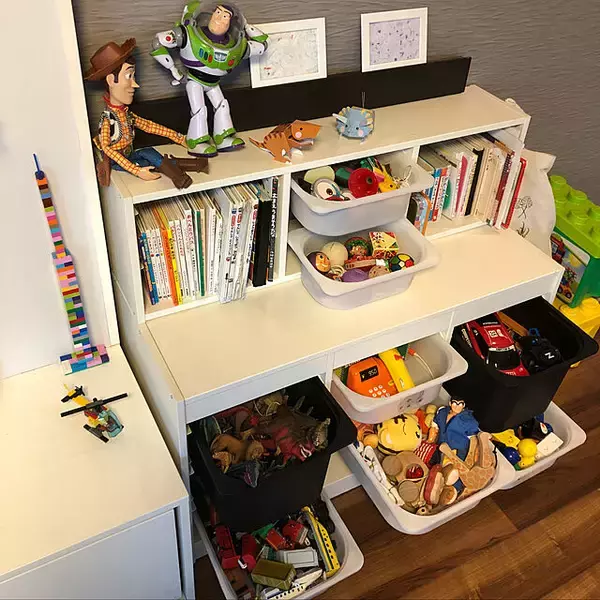 「実用的で便利！IKEAのトロファストを使って収納上手へ」の画像