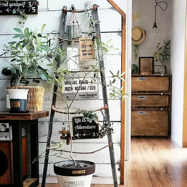 「ディスプレイや収納に！DIYで作れる自分だけのラダー」の画像