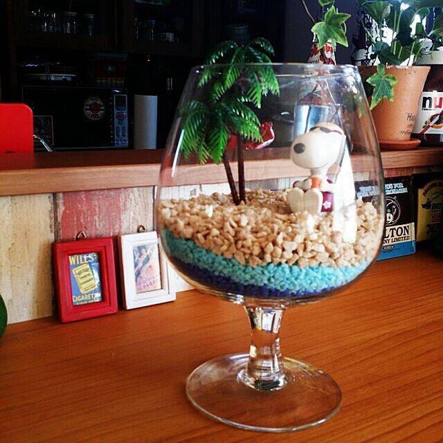 透明の中につくる世界☆飲み物だけじゃないグラスの活用法