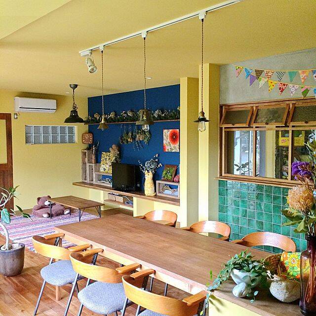 自分の好きな色をトコトン追求！テーマカラーのあるお部屋