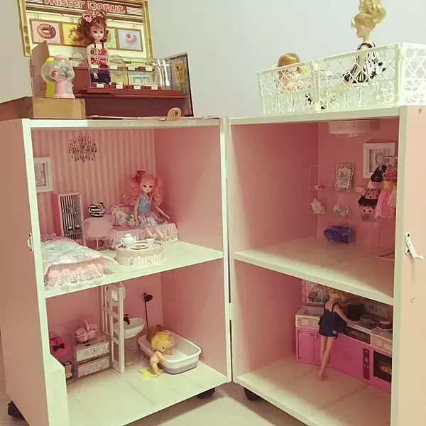 「夢いっぱいの小さなおうち♡手作りドールハウスへようこそ」の画像