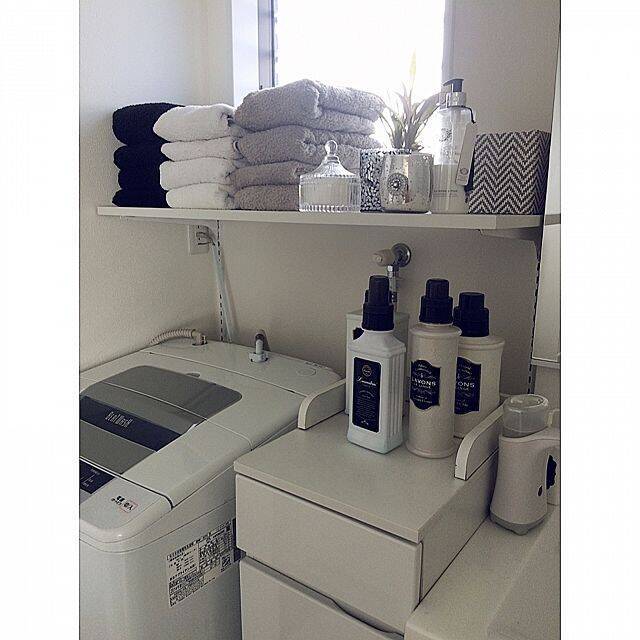 見た目も使い勝手も良い洗面所☆センスが光る造作棚収納