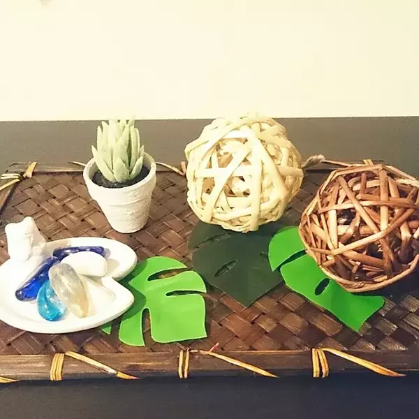 「手軽に四季を感じたい♪セリアの小物で季節のディスプレイ」の画像