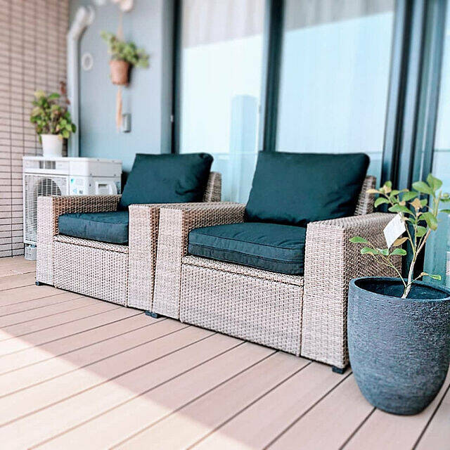 IKEAで見つけたアイテムで♡庭やベランダをくつろぎ空間に