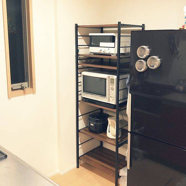 炊飯器やレンジはどこに置く？キッチン家電の置き方実例