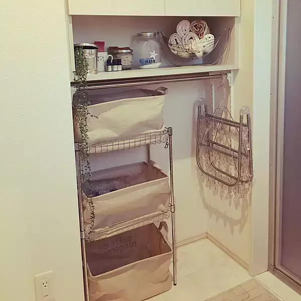 「もう散らからない！ダイソーで叶うランドリーの整理収納」の画像