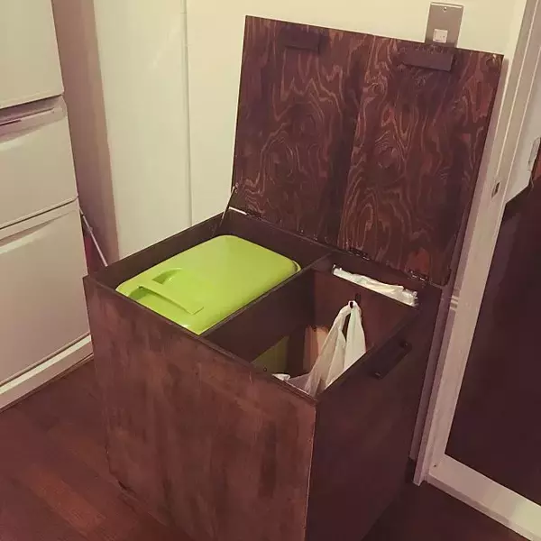 「自分で手を加えてお気に入りに♡分別ゴミ箱のアイデア集」の画像