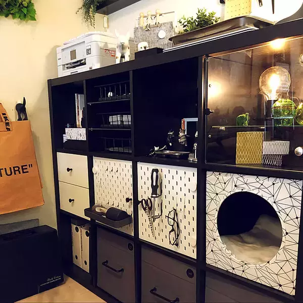 「シンプルだから使いやすい♪IKEAカラックス活用アイディア」の画像