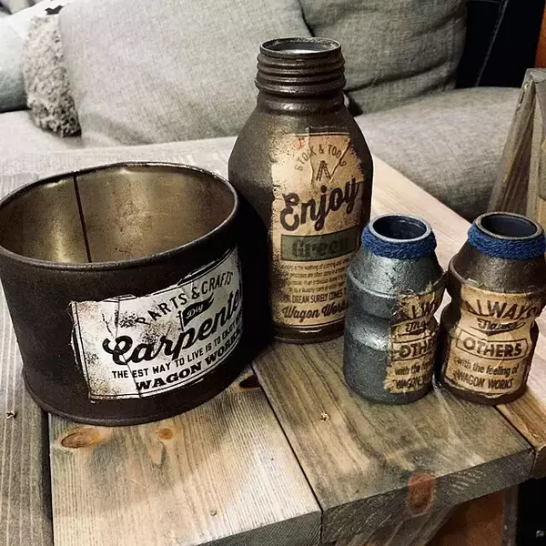 「サスティナブルなインテリア♡空き缶を無駄なくリメイク」の画像