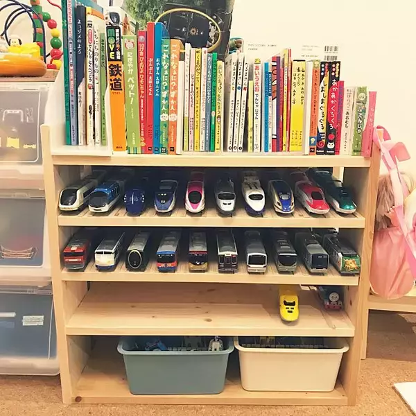 「みんな知りたい！簡単スッキリな、おもちゃの収納アイデア」の画像