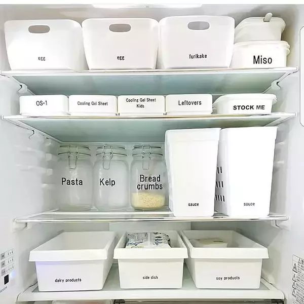 「冷蔵庫でも大活躍してくれる♡プラケースを使った収納術」の画像