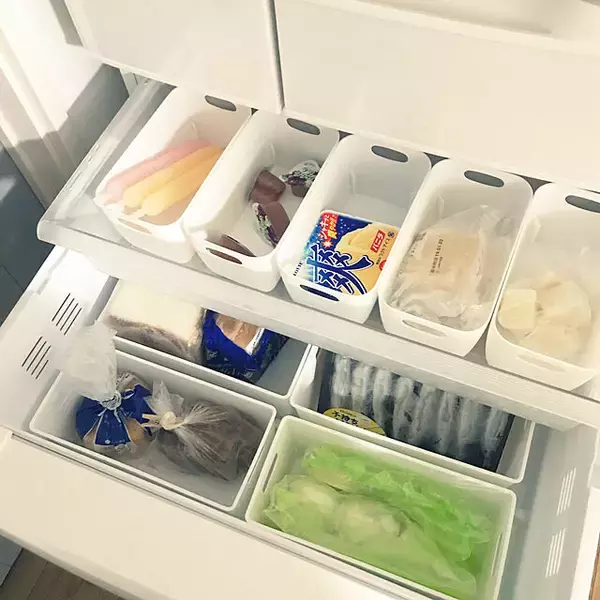 「冷蔵庫でも大活躍してくれる♡プラケースを使った収納術」の画像