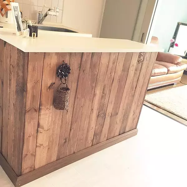 「キッチンをセンスアップ☆キッチンカウンターのDIY実例」の画像
