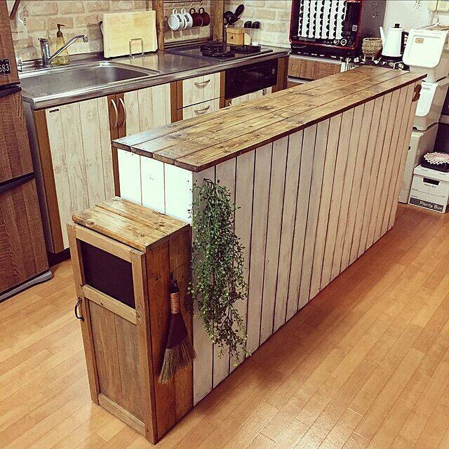 キッチンをセンスアップ☆キッチンカウンターのDIY実例