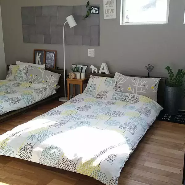 「私の理想はこんなお部屋♡北欧を感じるベッドルーム」の画像