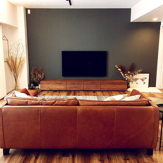 上質な時間を過ごしたい♡シンプルモダンのリビング