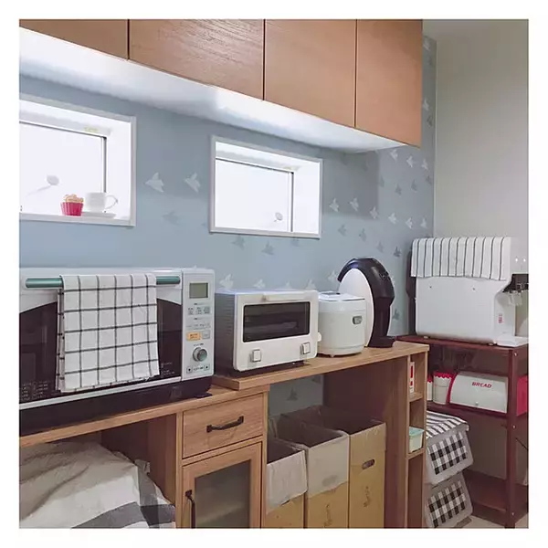 「ナチュラルテイストが快適♪居心地のよさそうなキッチン」の画像