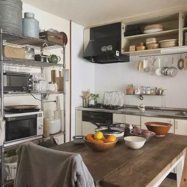 ナチュラルテイストが快適♪居心地のよさそうなキッチン