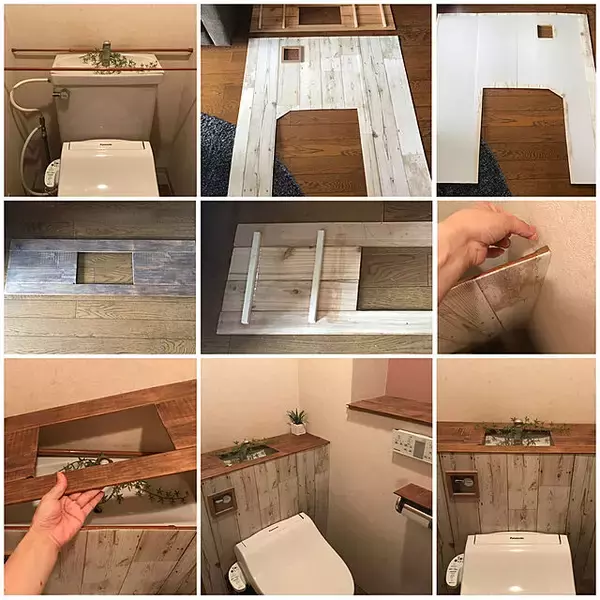 「タンクレス風にDIY！おうちのトイレの雰囲気をチェンジ」の画像
