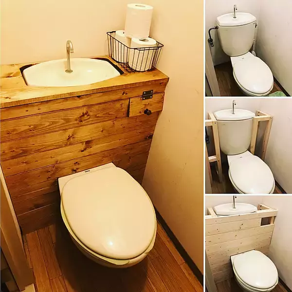 「タンクレス風にDIY！おうちのトイレの雰囲気をチェンジ」の画像