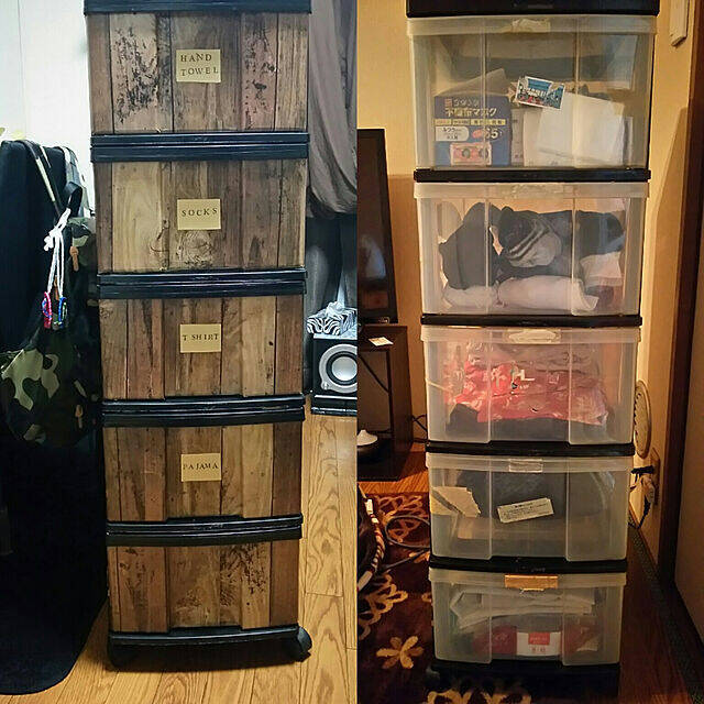 生活感をなくして魅力アップ！衣装ケースのリメイク術