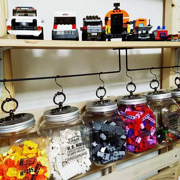 「もうイライラしない♪遊びも片付けも楽しくなるレゴ収納」の画像