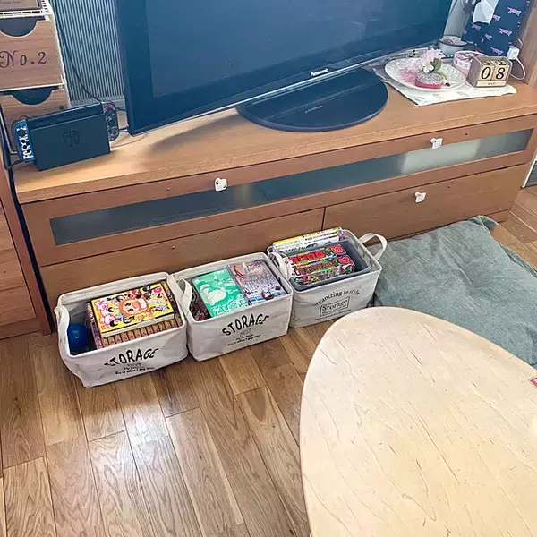 「見た目もスッキリ♪ダイソーのストレージボックスの使い方」の画像