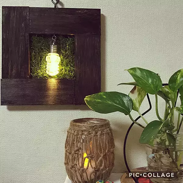 「「かまぼこ板が使えます！壁掛けランプのお手軽レシピ」 by Mizueさん」の画像