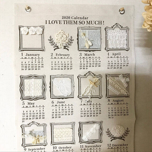 市販のカレンダーをオリジナルに☆アレンジ術をご紹介