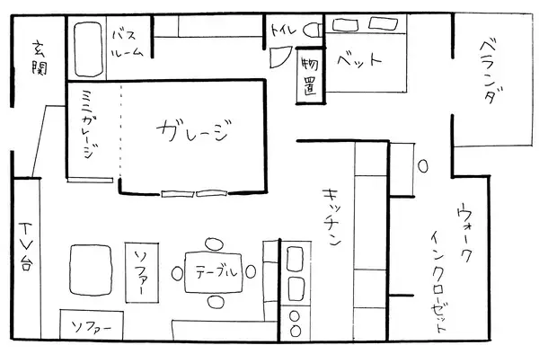 「「HOUSE in GARAGE。浪漫が詰まったリノベーション平屋」 by nikorasuさん」の画像