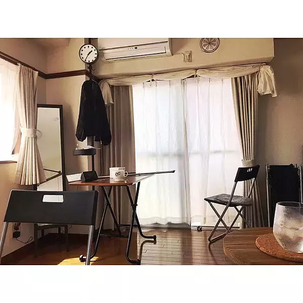 「「23m2。アイテムの多用途使いが鍵。心地よい風景のあるワンルーム」 by sen_93_さん」の画像