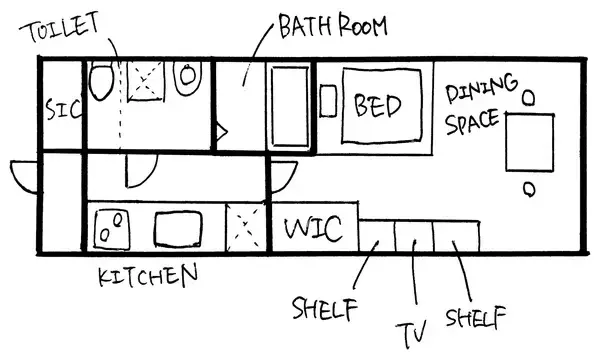 「「26m2。大切にしたメリハリある生活。ほっこりナチュラル1K」 by rrrrkkkkさん」の画像