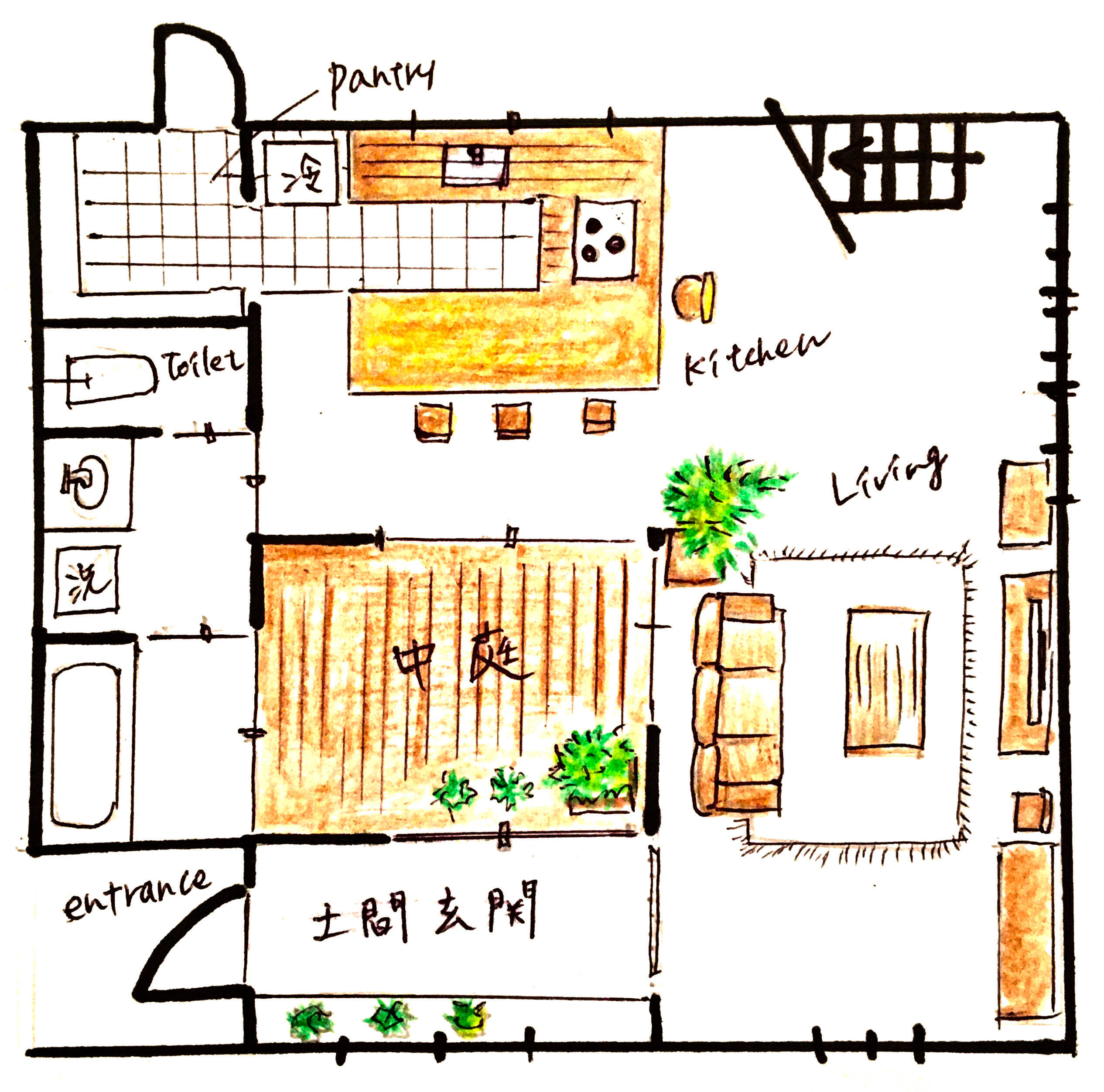 「家族や仲間とつながる、ボタニカルカフェキッチン」 by green.green.greenさん