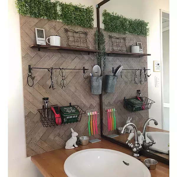 「生活感にサヨナラ☆リメイクで洗面所が好きな場所に変わる」の画像