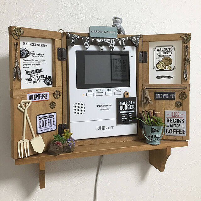 ナチュラルなお部屋になじむ♡DIYのインターフォンカバー