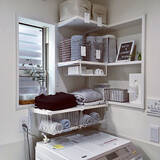 「タオルの指定席で便利な毎日♡バスルームのタオル収納術」の画像1